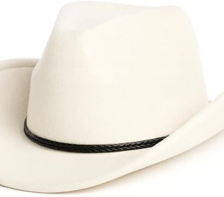 Plus Size Felt Cowboy Hats Western Fedora Hat Warm Multi Size Wide Brim Cowgirl Hat for Man Woman