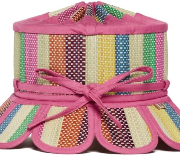 Reversible Straw Sun Hat Unique Petal Shape Foldable Casual Outdoor Beach Sun Hat for Summer