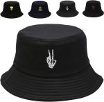 Cotton Bucket Hat for Women Men Summer Travel Sun Beach Bucket Cap Unisex Outdoor Fisherman Hat