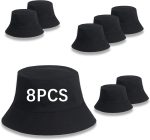 Bucket Hats Bulk Solid Color Blank Hat Bucket Hats for Men Women and Adults