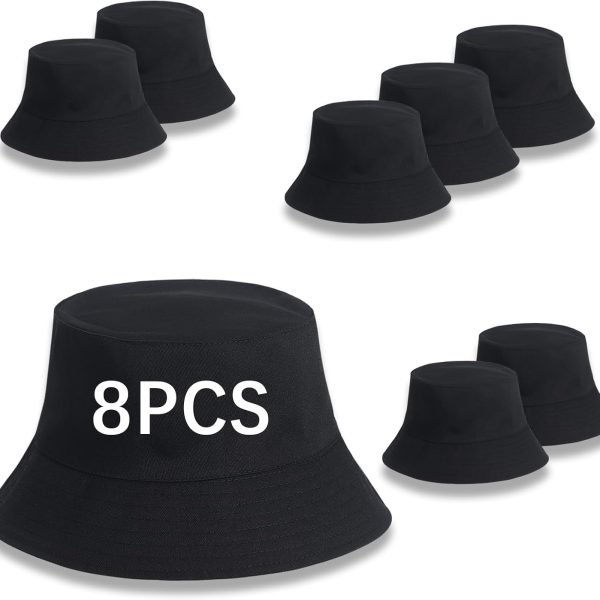 Bucket Hats Bulk Solid Color Blank Hat Bucket Hats for Men Women and Adults