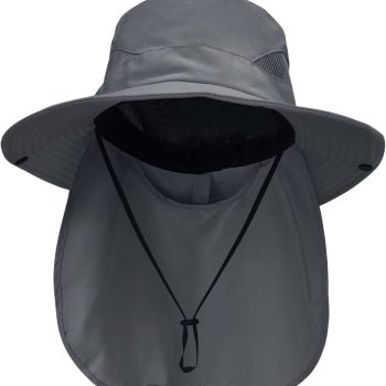 Sun Hats for Men Women with Neck Flap UPF 50+ UV Protection Wide Brim Bucket Hat Safari Hiking Fishing Hats