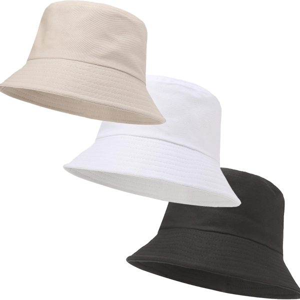 Unisex Athletic Bucket Hat Solid Colors Sun Hat with UV Protection for Outdoor Sports Packable Summer Hats