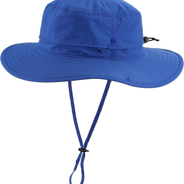 Sun Hat for Men Women Outdoor UV Protection Safari Hat for Fishing Hiking Gardening Breathable Cowboy Hat UPF 50+