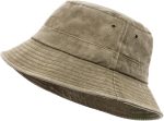 Retro Cotton Bucket Hats for Women Men Vintage Trendy Fishing Foldable Sun Hat Summer Beach