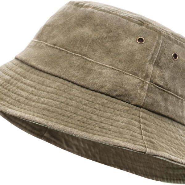 Retro Cotton Bucket Hats for Women Men Vintage Trendy Fishing Foldable Sun Hat Summer Beach