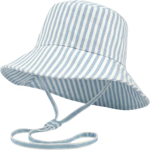 Baby Sun Hat Adjustable Toddler Hat with UPF 50+ Sun Protection Kids Bucket Hat for Beach