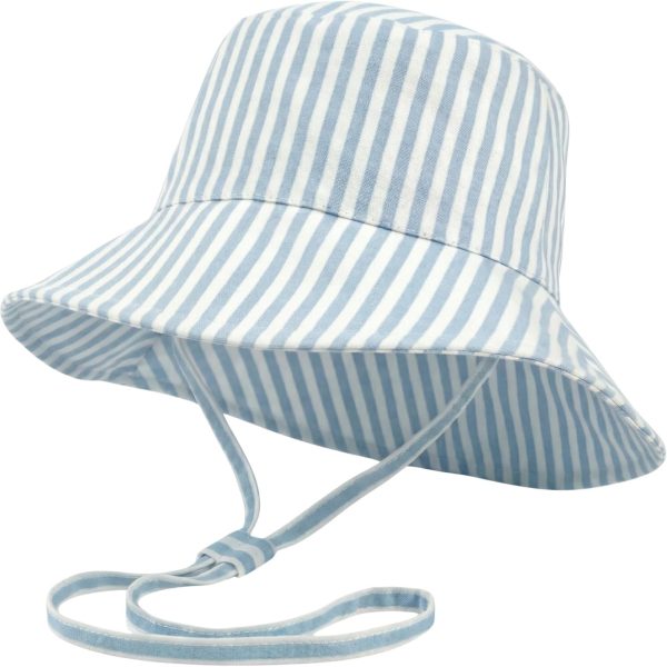 Baby Sun Hat Adjustable Toddler Hat with UPF 50+ Sun Protection Kids Bucket Hat for Beach