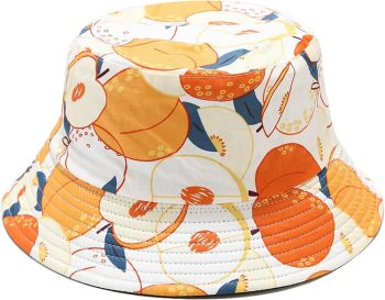 Unisex Print Double-Side-Wear Reversible Bucket Hat
