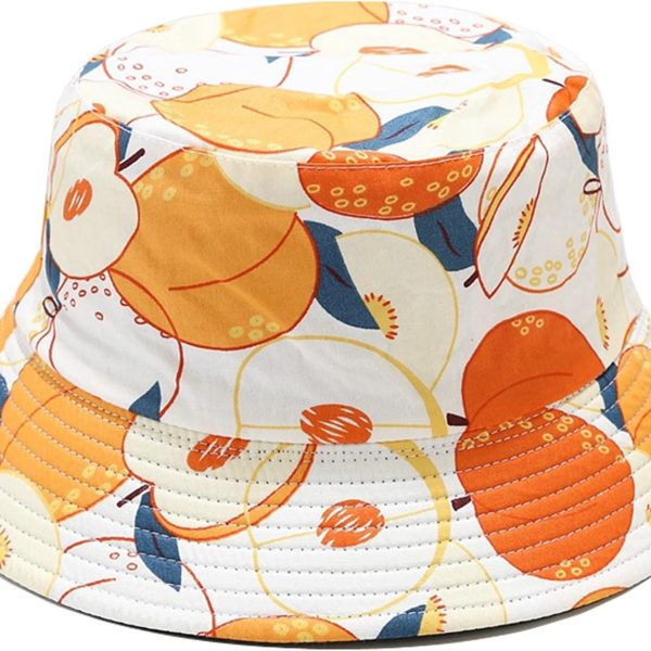 Unisex Print Double-Side-Wear Reversible Bucket Hat