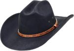 Cowboy Hat for Men and Women Cattleman Wide Brim Western Cowgirl Hat with Gift Packaging