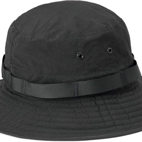 Washed Nylon Outdoor Wide Brim Sun Bucket Hat