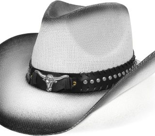 Cowboy Hat Cowgirl Hat Western Cowboy Hats for Women Men Straw Wide with Shapeable Brim Cowboy Hat for Women