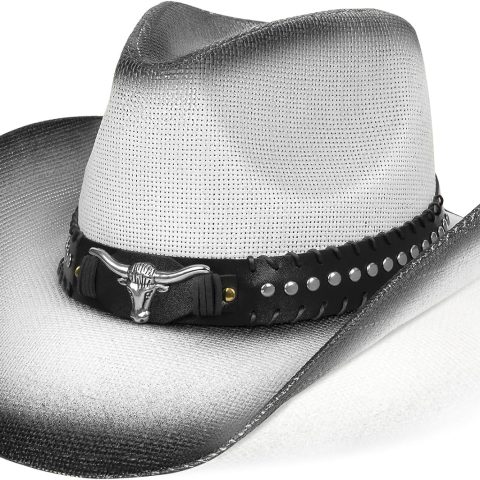Cowboy Hat Cowgirl Hat Western Cowboy Hats for Women Men Straw Wide with Shapeable Brim Cowboy Hat for Women