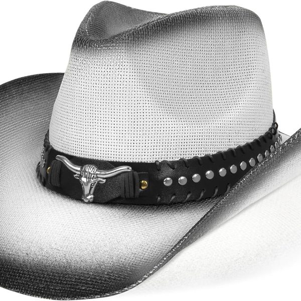 Cowboy Hat Cowgirl Hat Western Cowboy Hats for Women Men Straw Wide with Shapeable Brim Cowboy Hat for Women