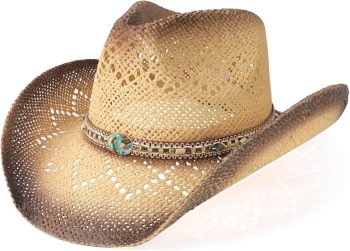 Cowboy Hat Cowgirl Hat Straw Wide with Shapeable Brim Western Cowboy Hat for Women