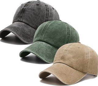 Washed Plain Vintage Baseball Cap Cotton Adjustable Twill Bulk Low Profile Classic Dad Hat for Men Women